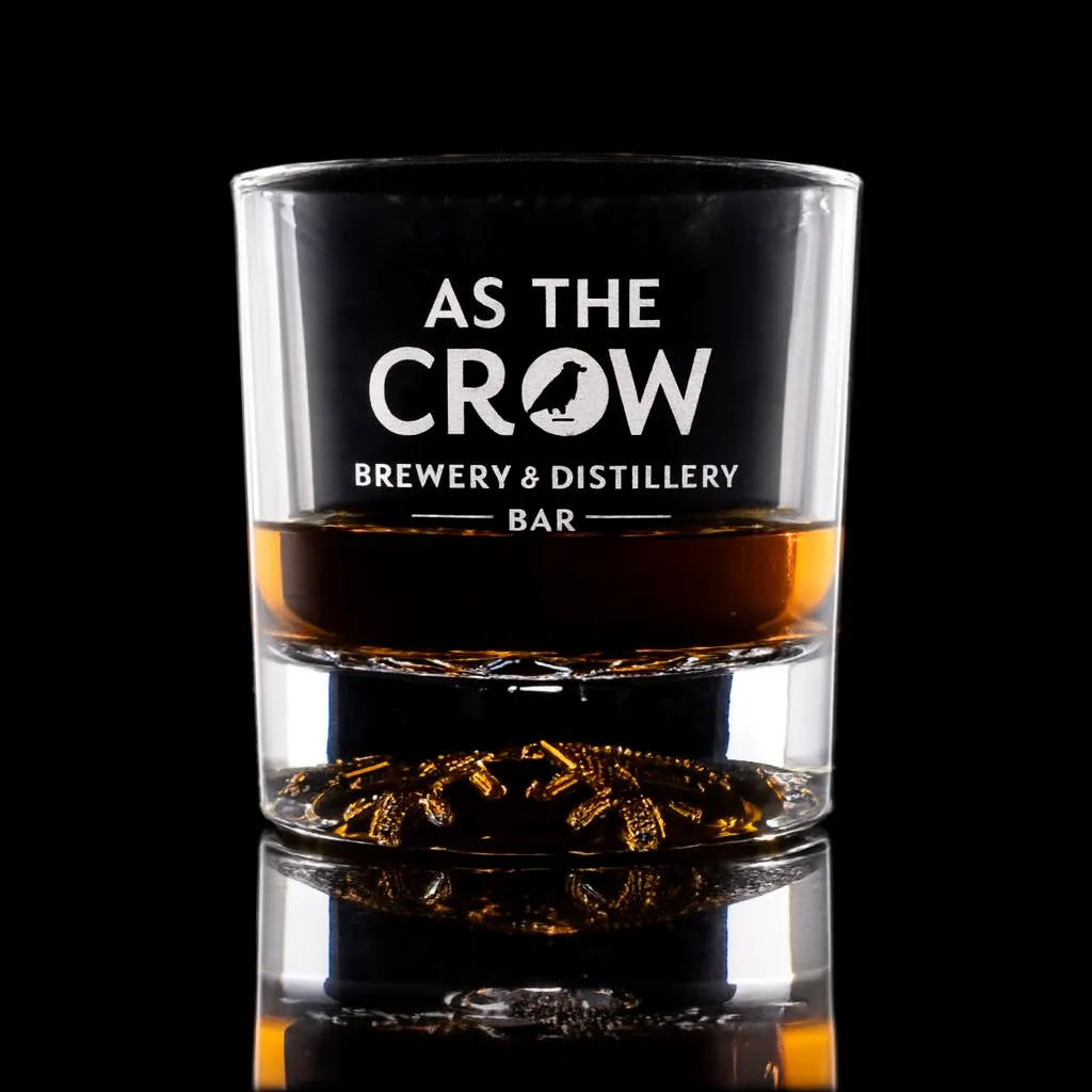 10.5 oz. Snowflake Rocks Glass — custom engraved