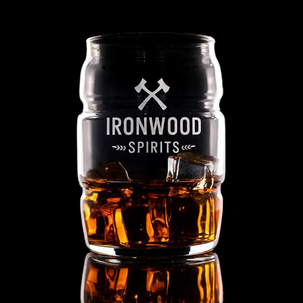 16 oz. Barrel Glass — custom engraved