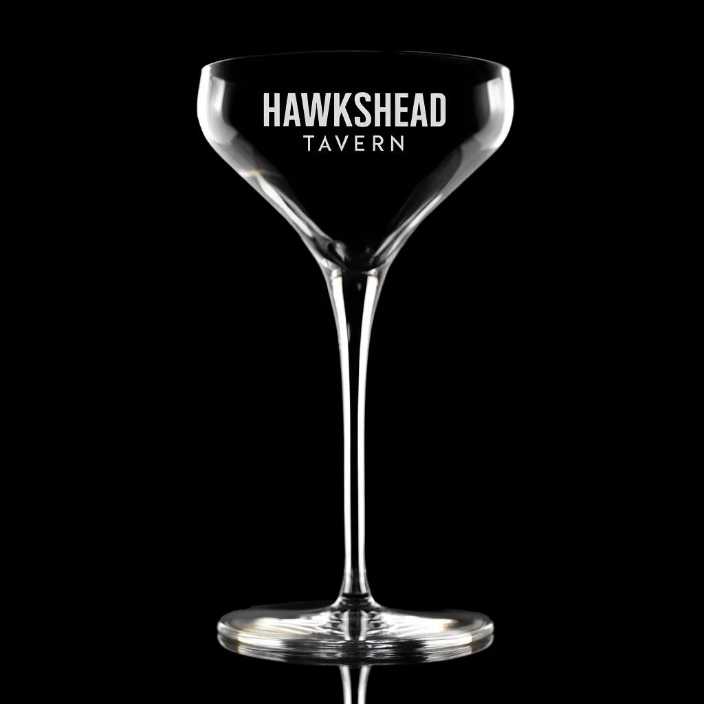 6 oz. Prism Coupe Glass — custom engraved