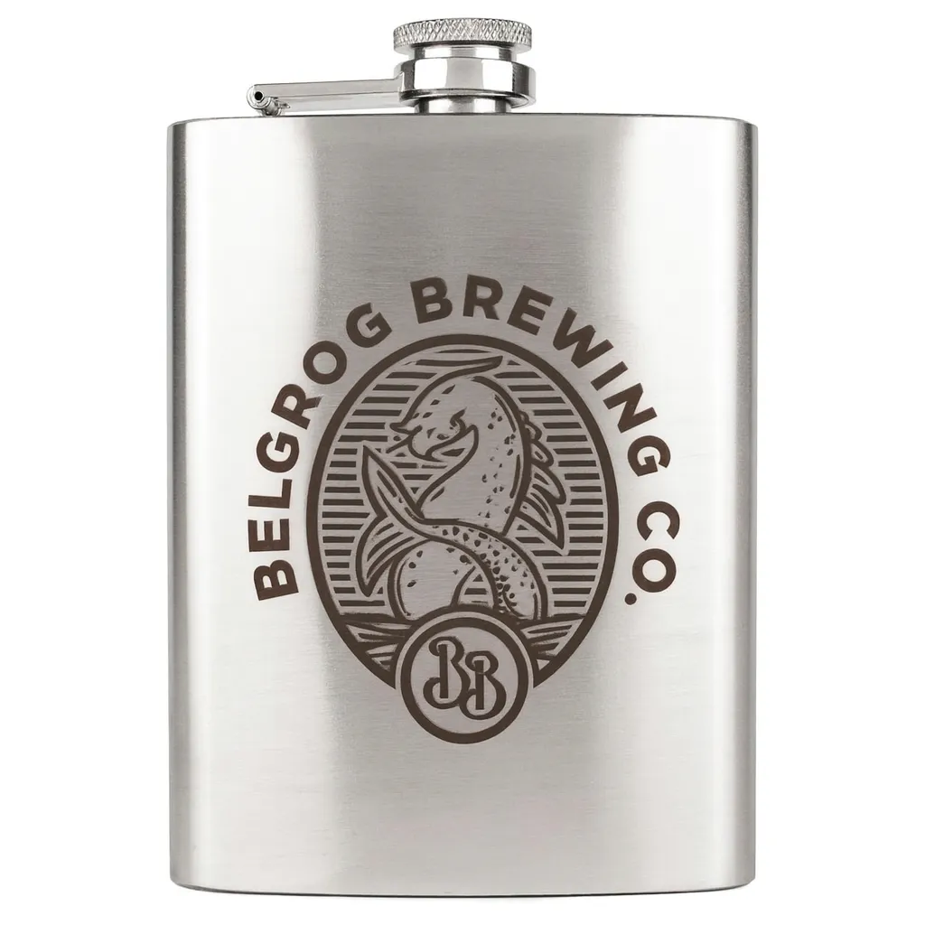 8 oz. Premium Flask — custom engraved