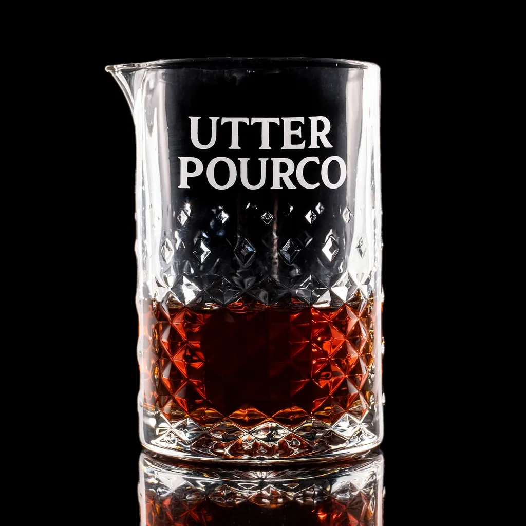 Carats Mixing Glass — custom engraved