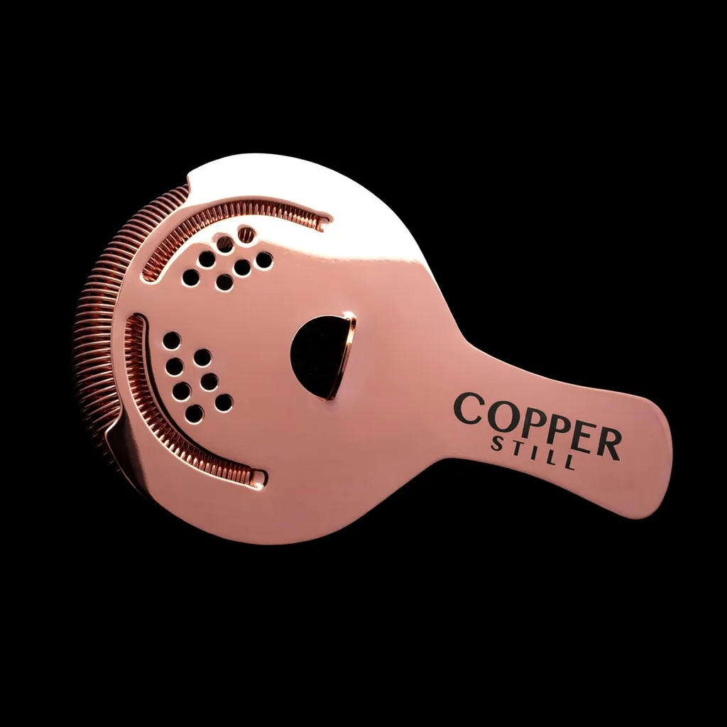 Copper Hawthorne Strainer — custom engraved