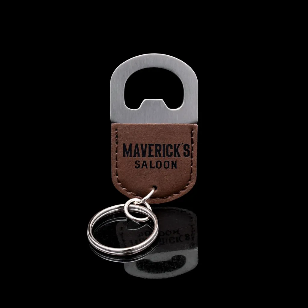 Oval Rum Keychain Bottle Opener — custom engraved