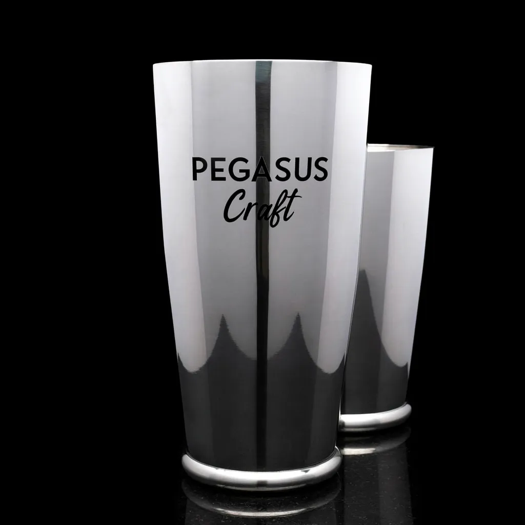 Polished Shaking Tin Set — custom engraved