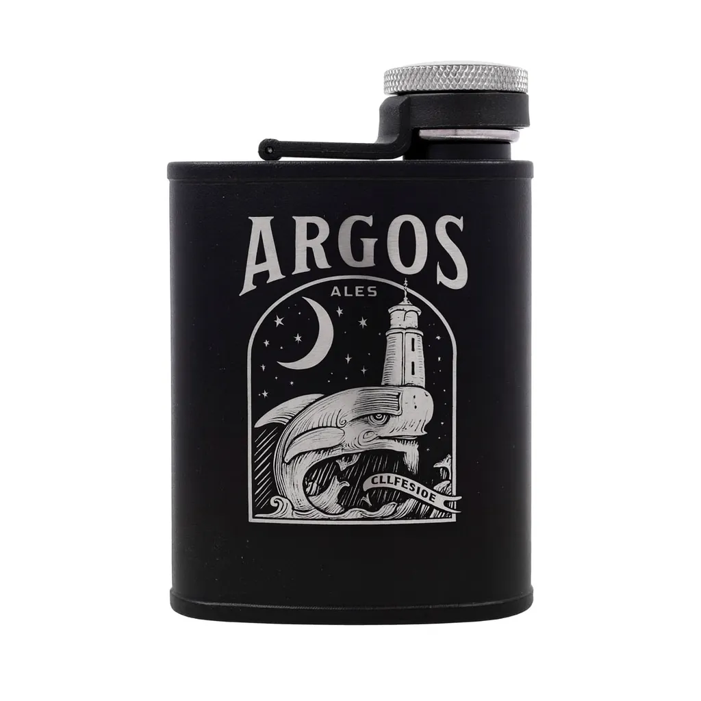 Stratoflask Black — custom engraved
